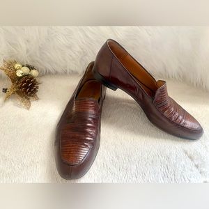 ✨GUCCI✨RARE Men’s Vintage Lizard Gucci 1948~ROSSI Collection Loafers Sz 10